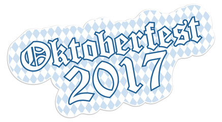 Patch with text Oktoberfest 2017