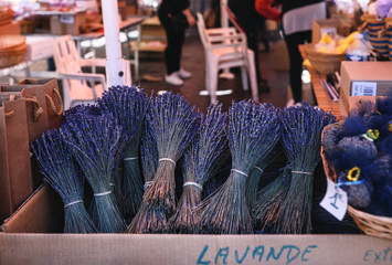 bunch of lavender on the market in Provence