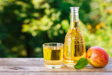 apple cider in decanter