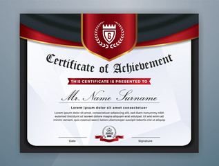 Multipurpose Modern Professional Certificate Template Design for Print. Vector illustration