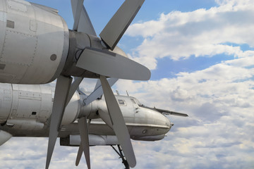 Military bomber plane
