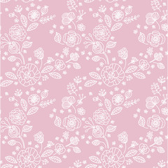 Flower Pattern. Endless Background