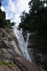 Naklejka na ściany i meble Jangkar Waterfall, Sarawak