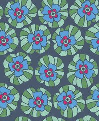 Flower Pattern. Endless Background