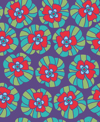 Flower Pattern. Endless Background