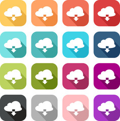 Icône d'importation de données informatique sous forme numérique