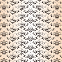 Victorian seamless pattern with ornament in vintage style
