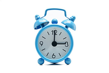 The blue alarm clock