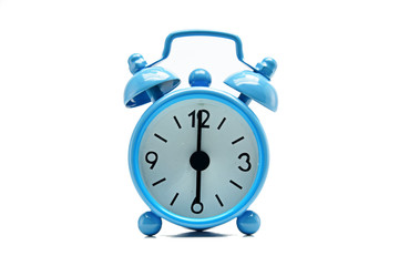 The blue alarm clock
