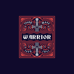 Vintage label template