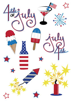 4th of July Icons