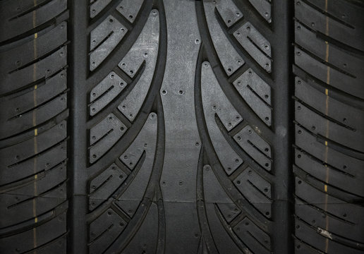 Car tire background, Tyre texture closeup background