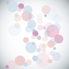 Vector, delicate, abstract background with circles
