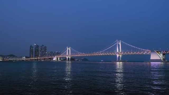 Gwangan Bridge. Busan, South Korea