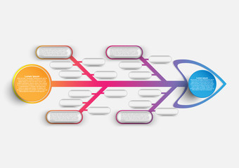 Concept and idea circle shape infographic template. Vector EPS10