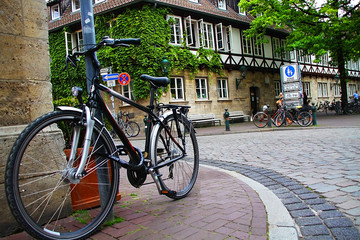 Old city, Germany,street, bike