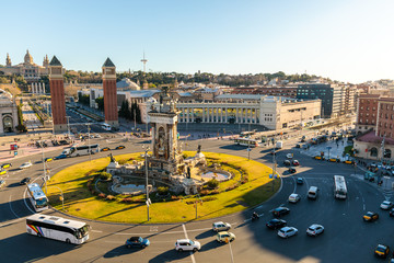 Venetian towers at Placa Espanya in Barcelona, Spain - February 2017 © oleksandr.info
