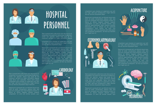 Medical or hospital healthcare vector brochure