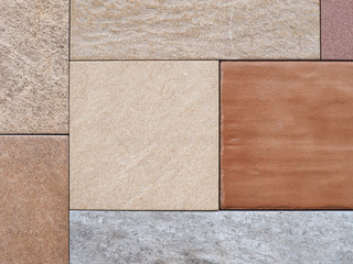 brown tiles samples
