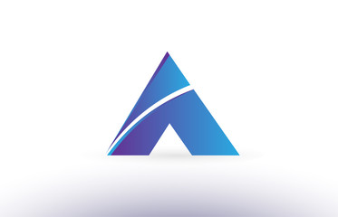Letter A alphabet logo icon template vector design