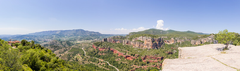 Fototapeta na wymiar Panorama of Siurana, Catalonia, Spain