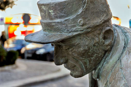 Detalle Monumento a los limpiadores, Torrelodones