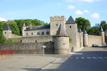 Fototapeta na wymiar The medieval Castle of Thy-le-Chateau in Wallonia, Belgium