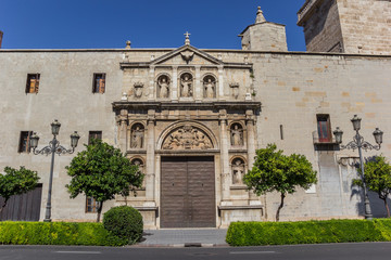 Fototapeta na wymiar Entrance to the Convento de Santo Domingo monastery in Valencia