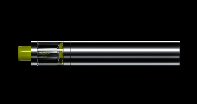 yellow vaping device 3d illustration