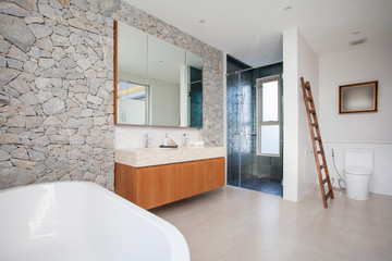 interior design and house decoration of pool villa