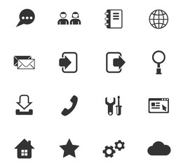 web tools icon set