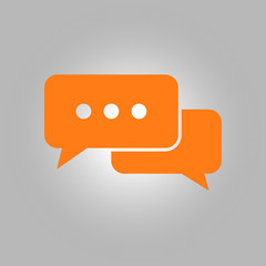 Icon of dialog vector illustration. Flat design style.
