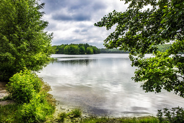 A summer day without sun at Liepnitzsee in Brandenburg (Germany)