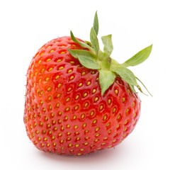 Strawberry isolated on white background. Fresh berry.