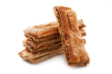 Puff cakes isolated on a white background