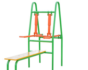 sports equipment on white