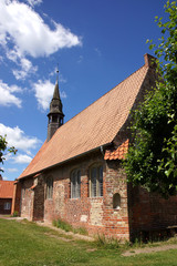 Fototapeta na wymiar Hospitalkirche in Neustadt in Holstein, Schleswig-Holstein