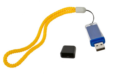 Usb flash drive on white