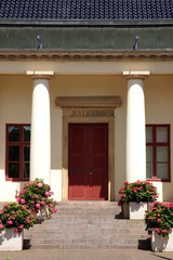 Fototapeta na wymiar Rathaus von Neustadt in Holstein, Schleswig-Holstein