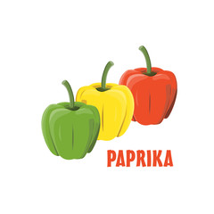 Logo Paprika vector farm design