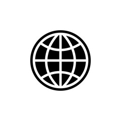 Fototapeta premium Globe earth vector icon