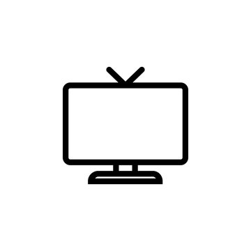 Tv Icon in trendy flat style isolated on grey background. Television symbol for your web site design, logo, app, UI. Vector illustration, EPS10.