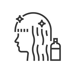 Hair treatment icon