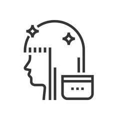 Hair treatment mask icon