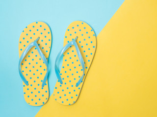 Travel around the world for your colorful life .Enjoy the funny trip journey .Top view for copy space some idea your create destination .object  cute  ,object  vintage on color background