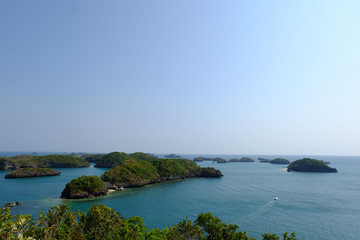 Scenery view of Hundred island in Pangasinan, Philippines