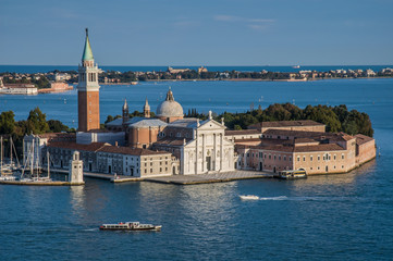 Obraz premium San Giorgio Maggiore in Venice from top of San Marcos