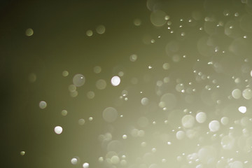 Beautiful bokeh and blurry on a gold background.