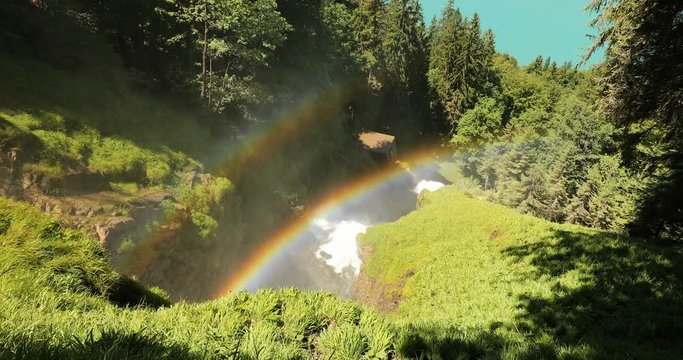 Famous "Giessbach" waterfall in the Bernese Oberland, Switzerland