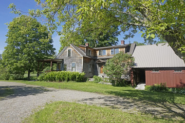 old New England farmhouse
